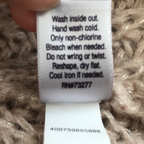 Beige/Tan Jennifer Lopez Sweater with Buttoned Collar - Picture 10 of 10